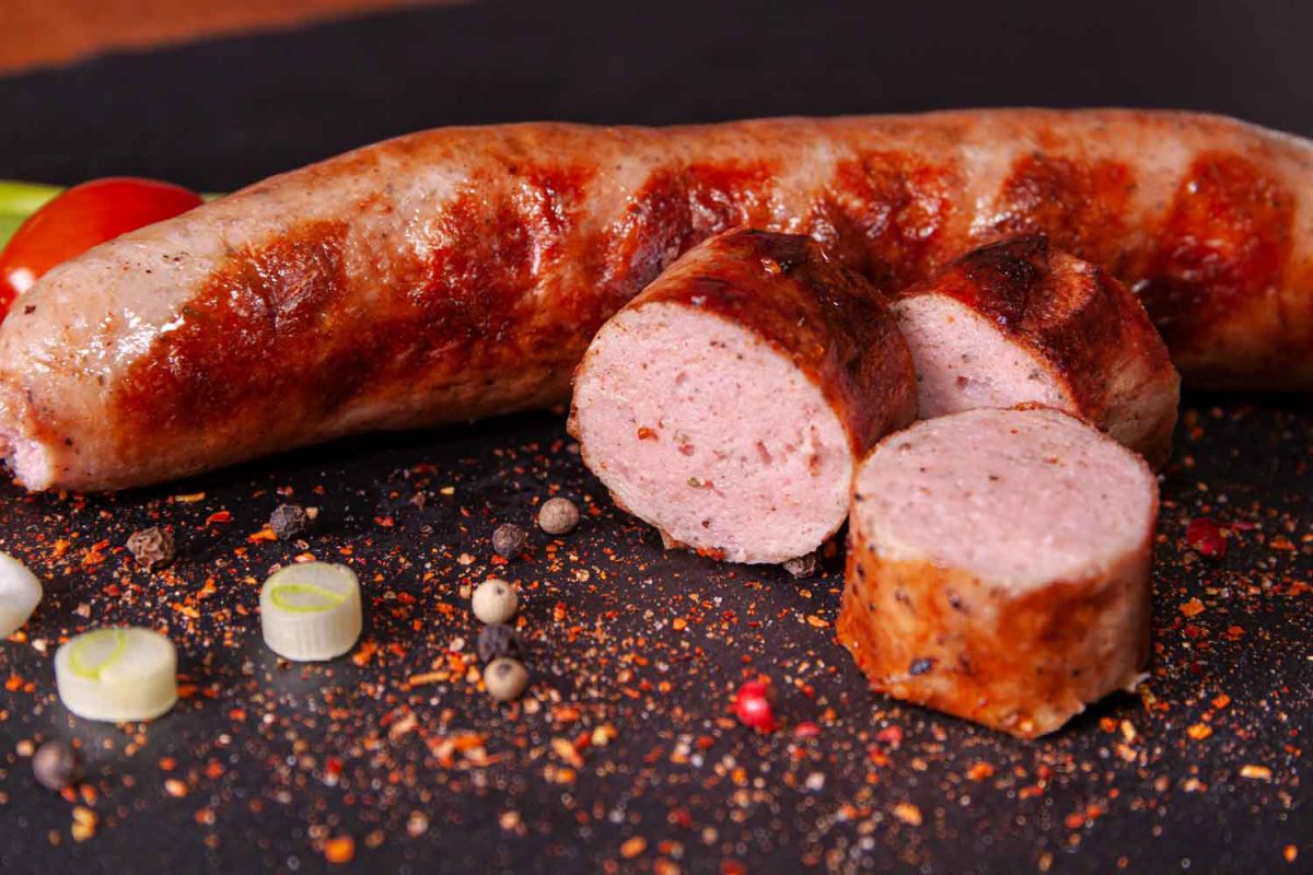 Hot Garlic Sausage Link - Premium Pork Sausage